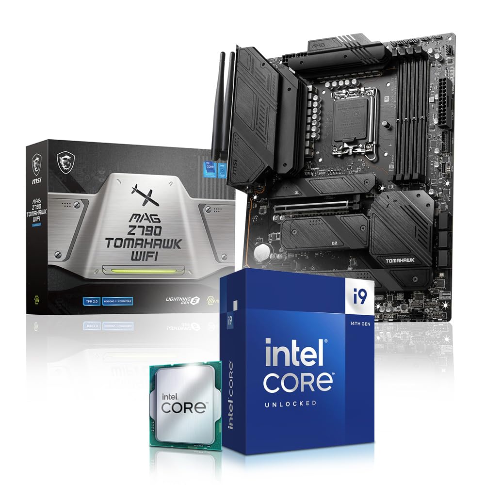 Intel Core i9 14900K Upgrade Kit, MSI MAG Z790 Tomahawk WiFi, be